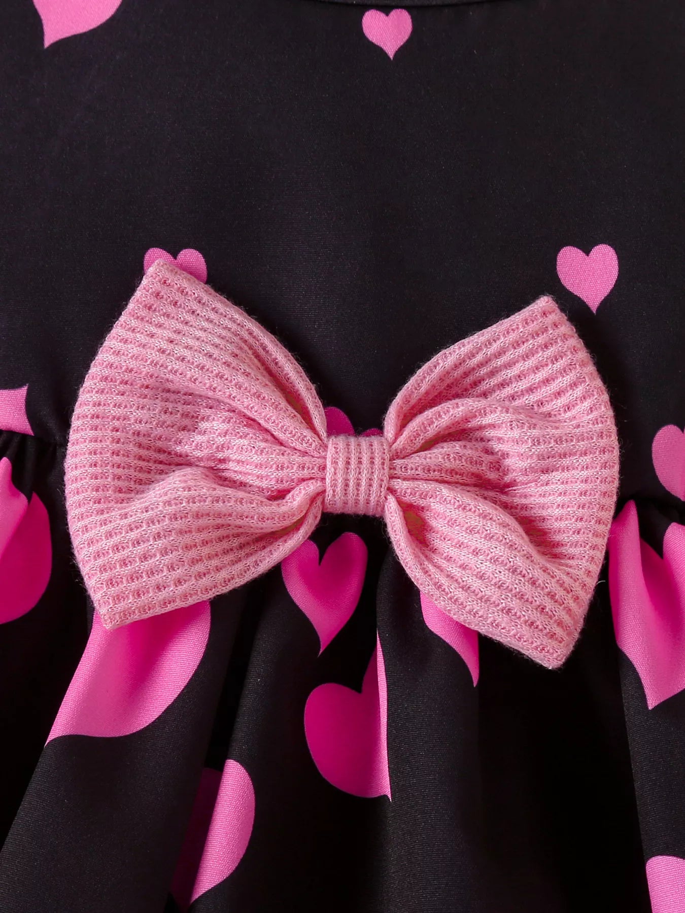 Children's Bow Dress & Ruffle Trim Cardigan Set