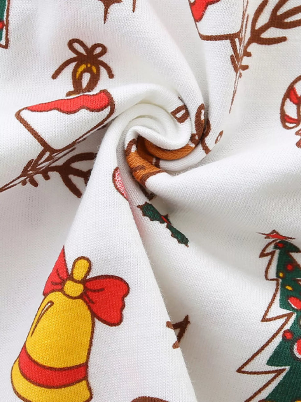 Children's Christmas Print Long Sleeve Dress