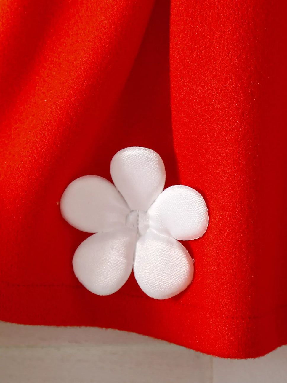 Children's Floral Applique Ribbed Knit Top & Pleated Skirt Set with Hat