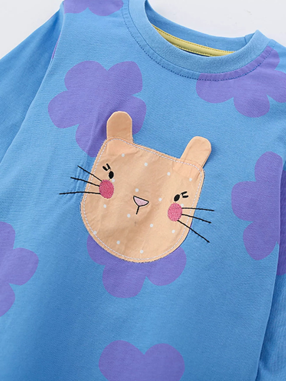 Children's Cute Bunny Top and Pants Pajama Set