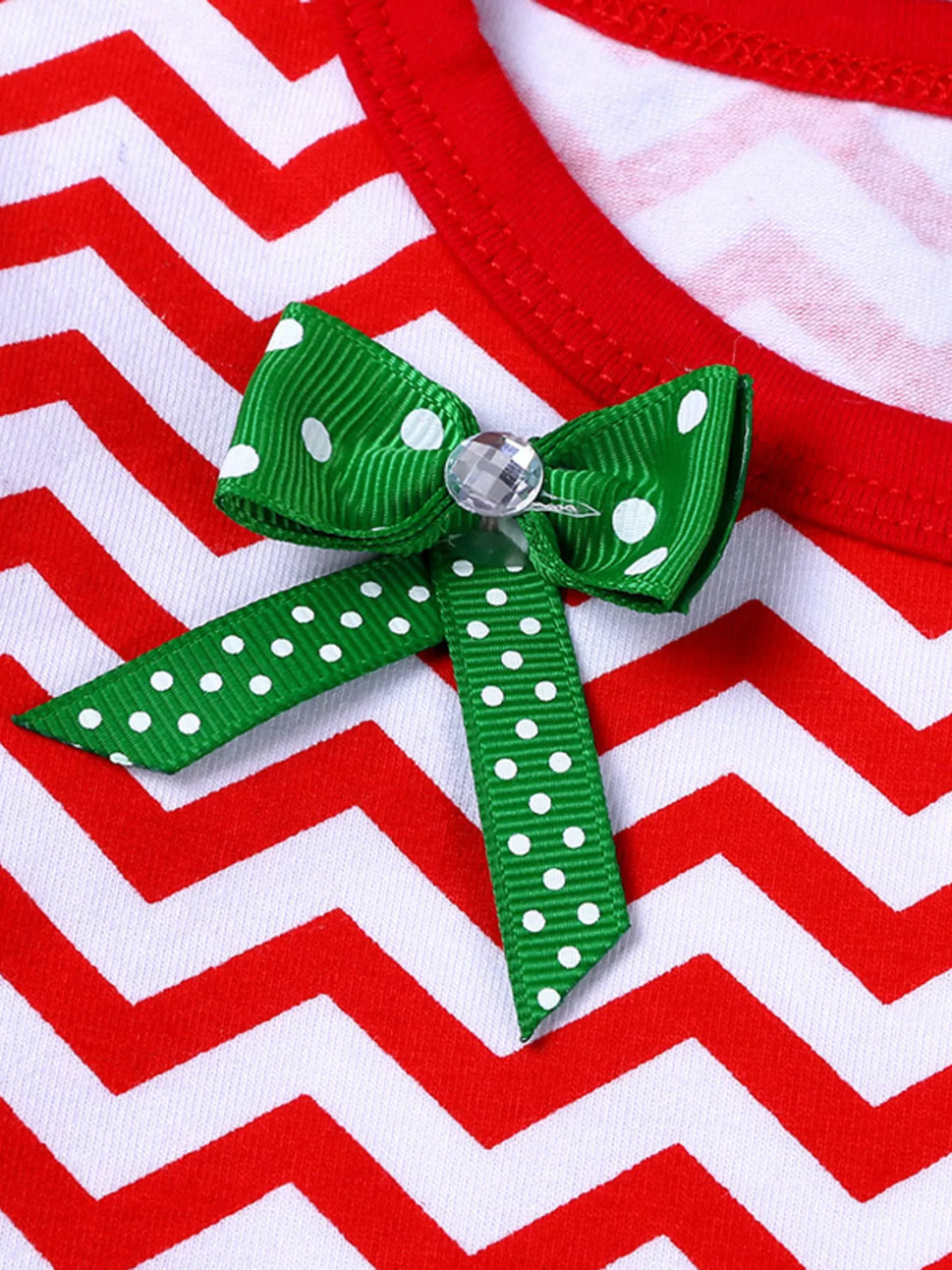 Children's Christmas Santa Long Sleeve Dress