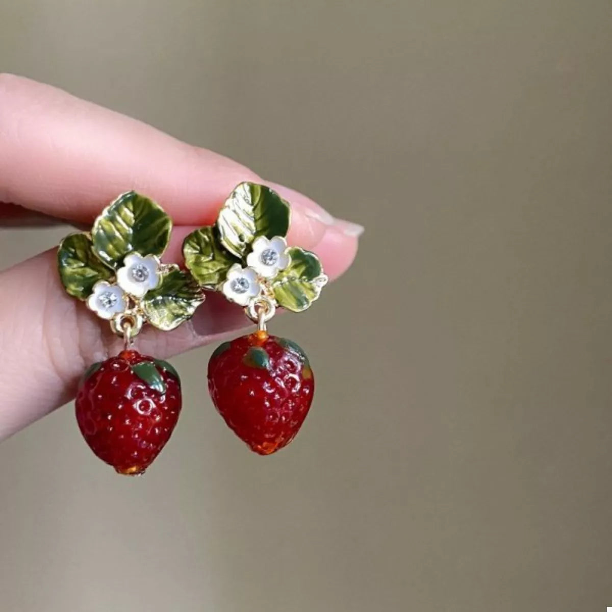 Strawberry Dangle Earrings