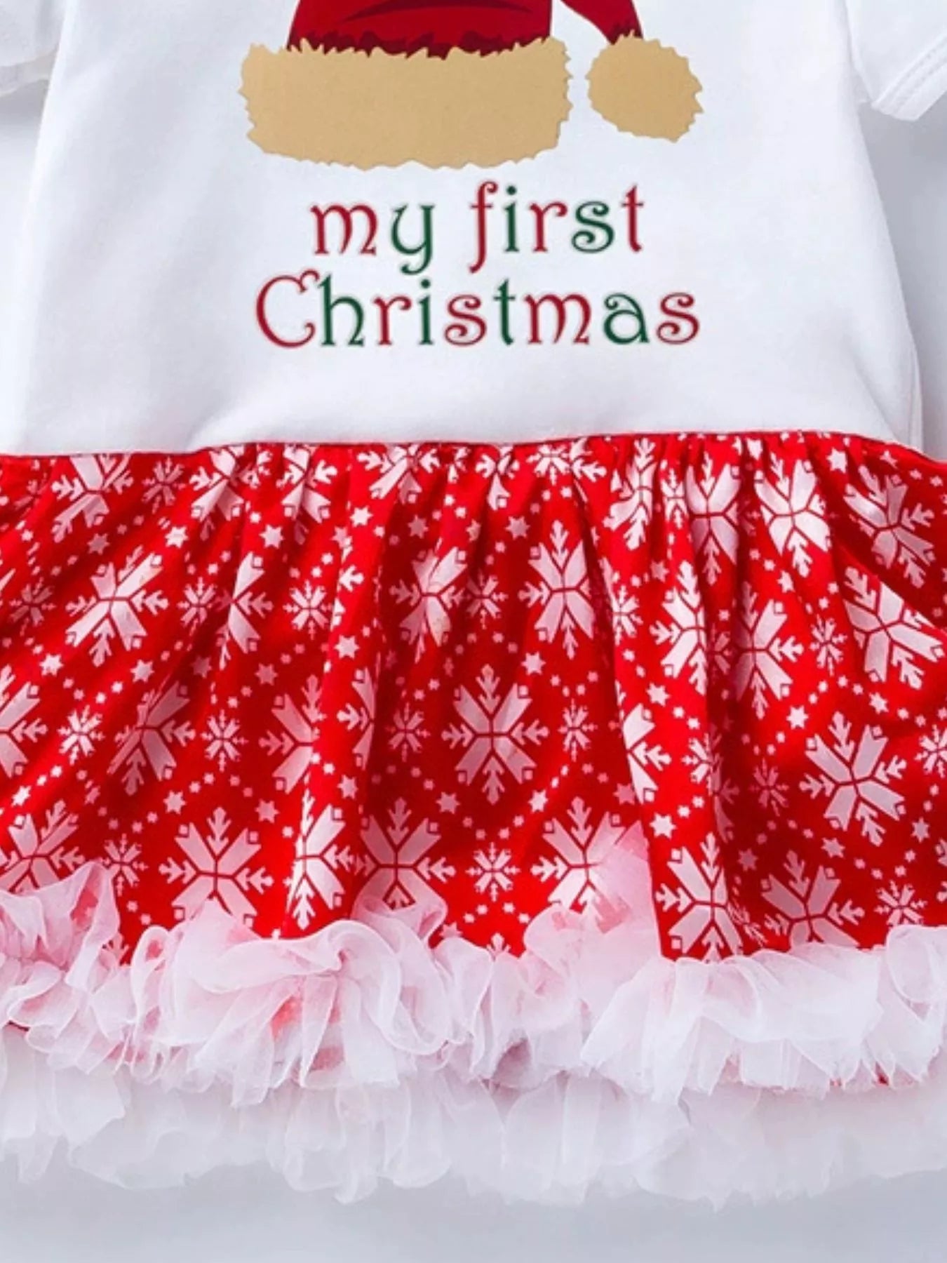 Children's Christmas One Piece Dress with Headband