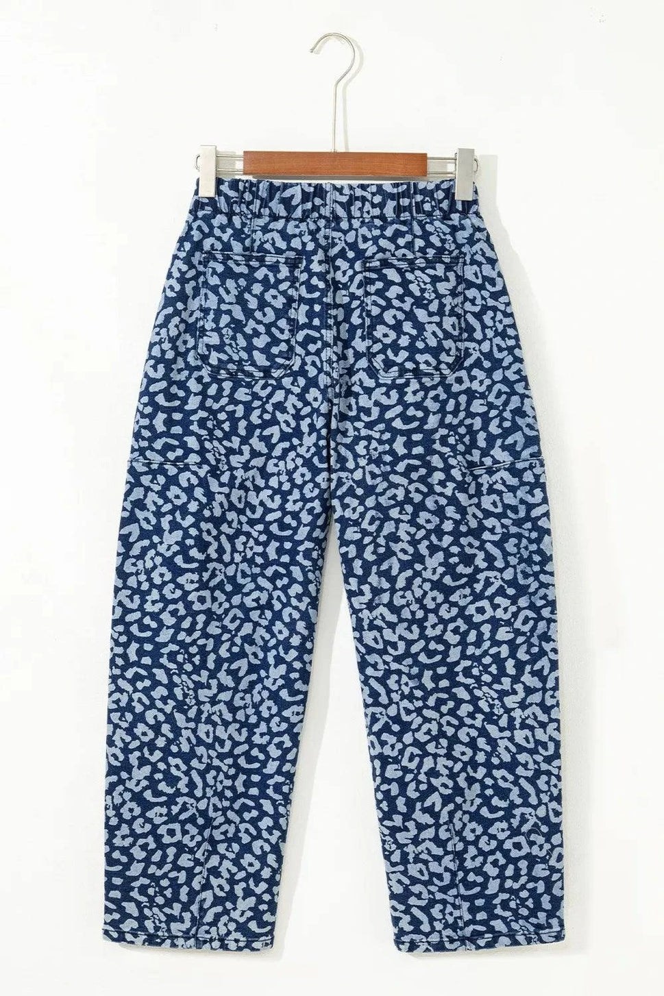 Leopard Print Wide Leg Jeans