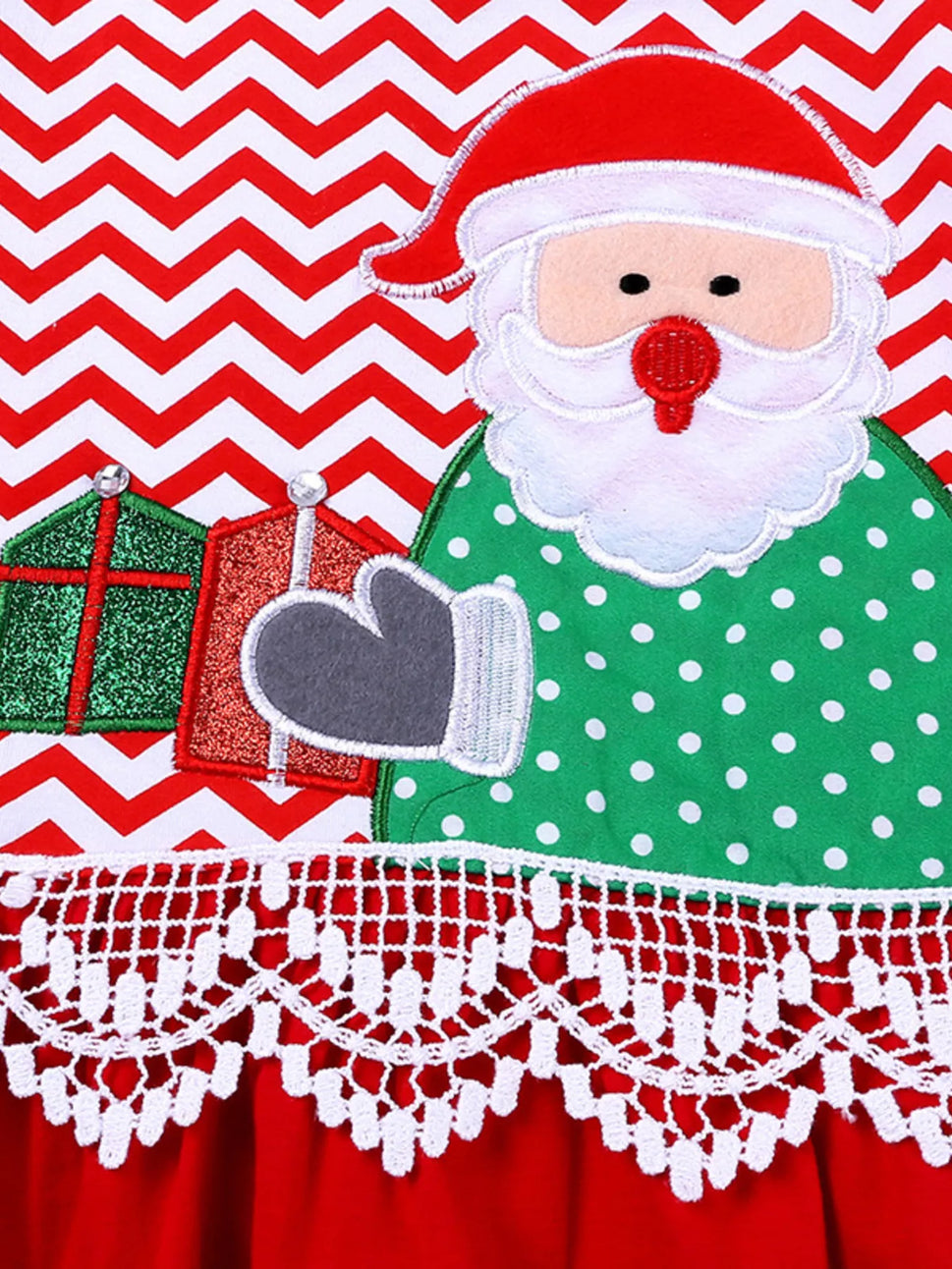 Children's Christmas Santa Long Sleeve Dress