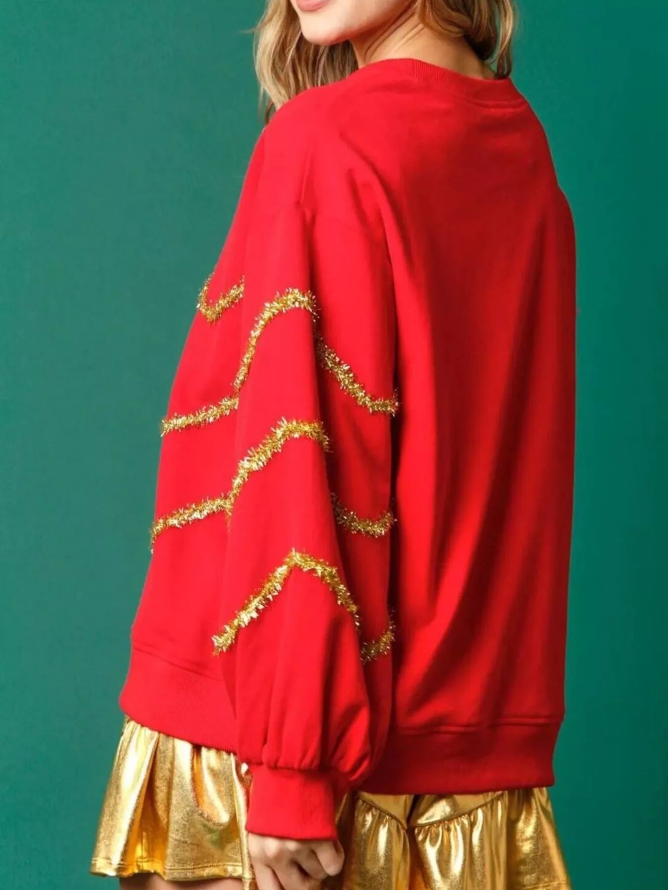 Christmas Tree Round Neck Sweatshirt