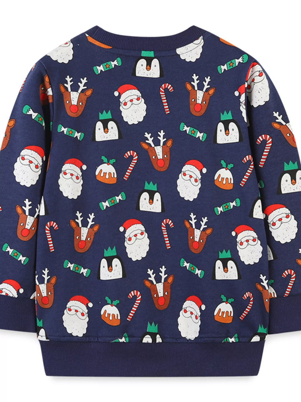 Children's Christmas Print Crew Neck Sweatshirt
