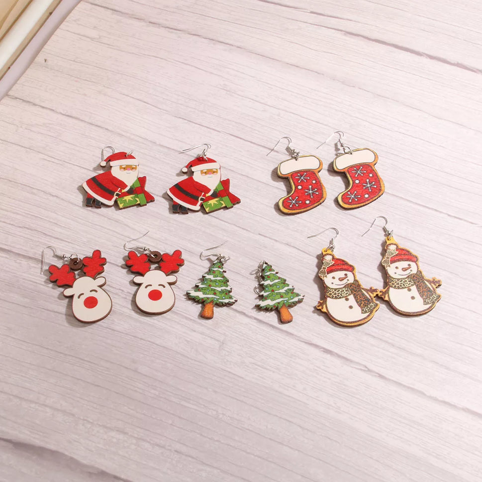 Christmas-Themed Dangle Earrings