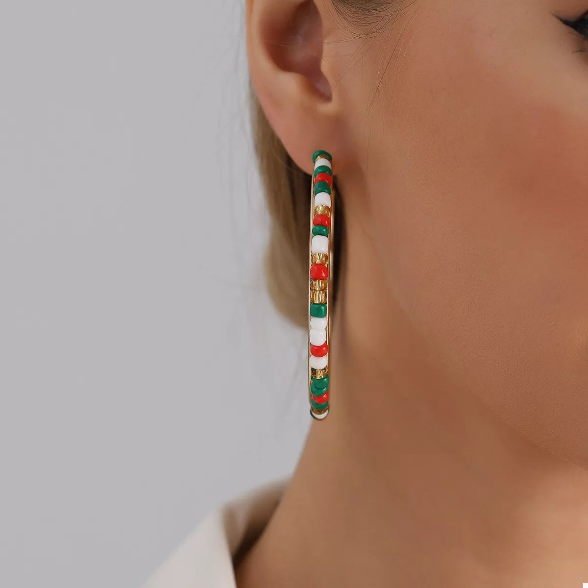 18K Gold-Plated Hoop Earrings