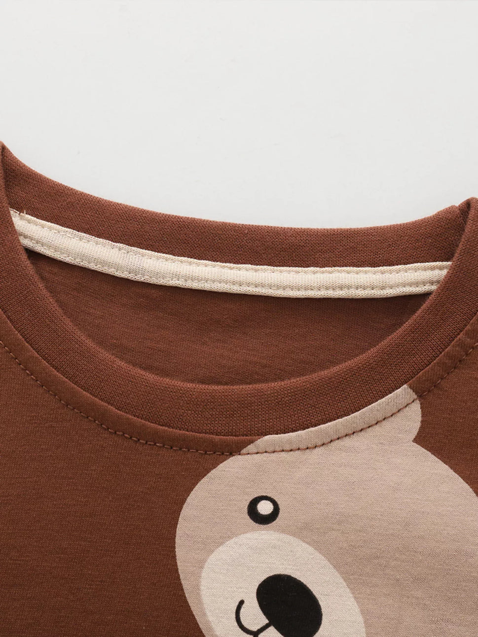 Children's Cute Bear Print Long Sleeve Pajama Set