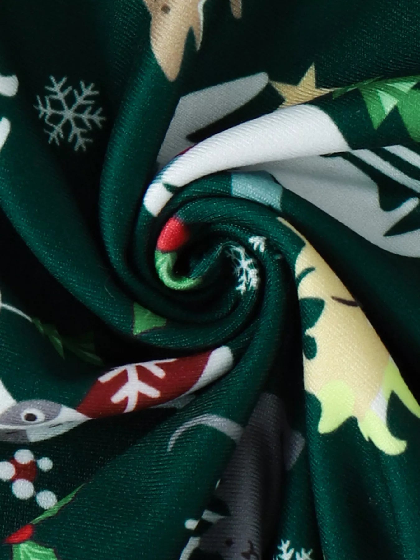 Children's Christmas Print Top and Pants Set