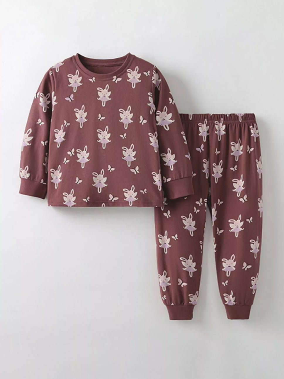 Children's Printed Long Sleeve Top and Pants Set