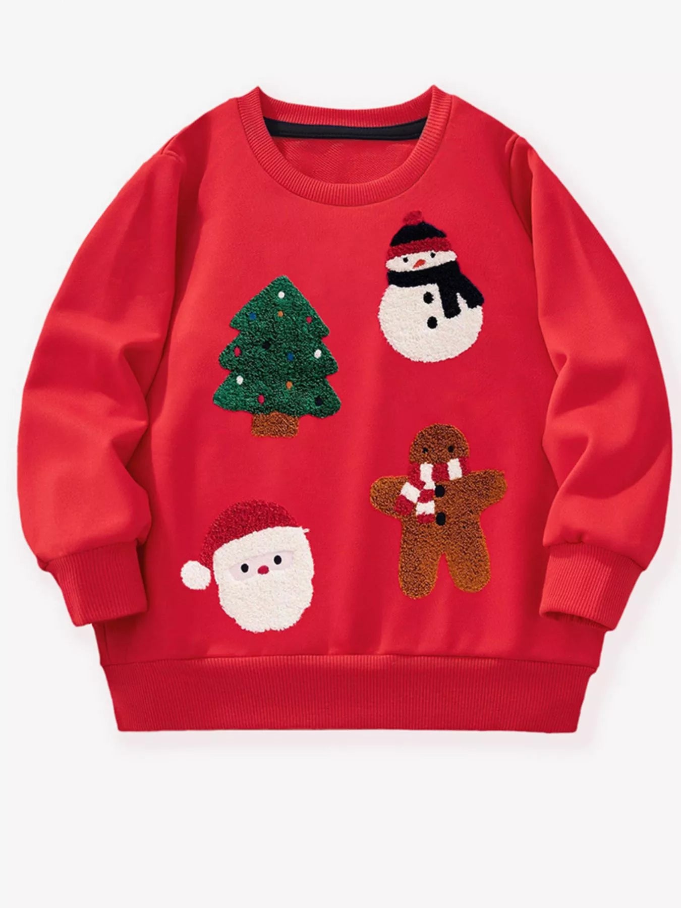 Children's Christmas Character Round Neck Sweatshirt