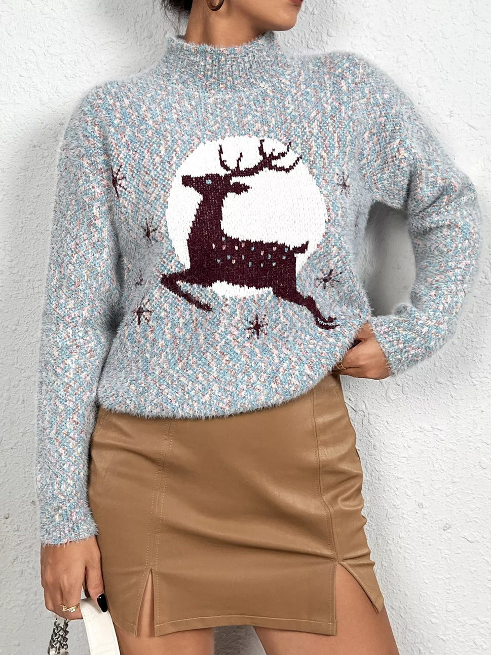 Christmas Reindeer Long Sleeve Sweater
