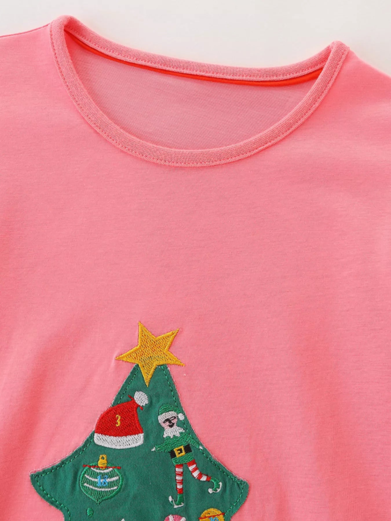 Children's Christmas Tree Long Sleeve Dress