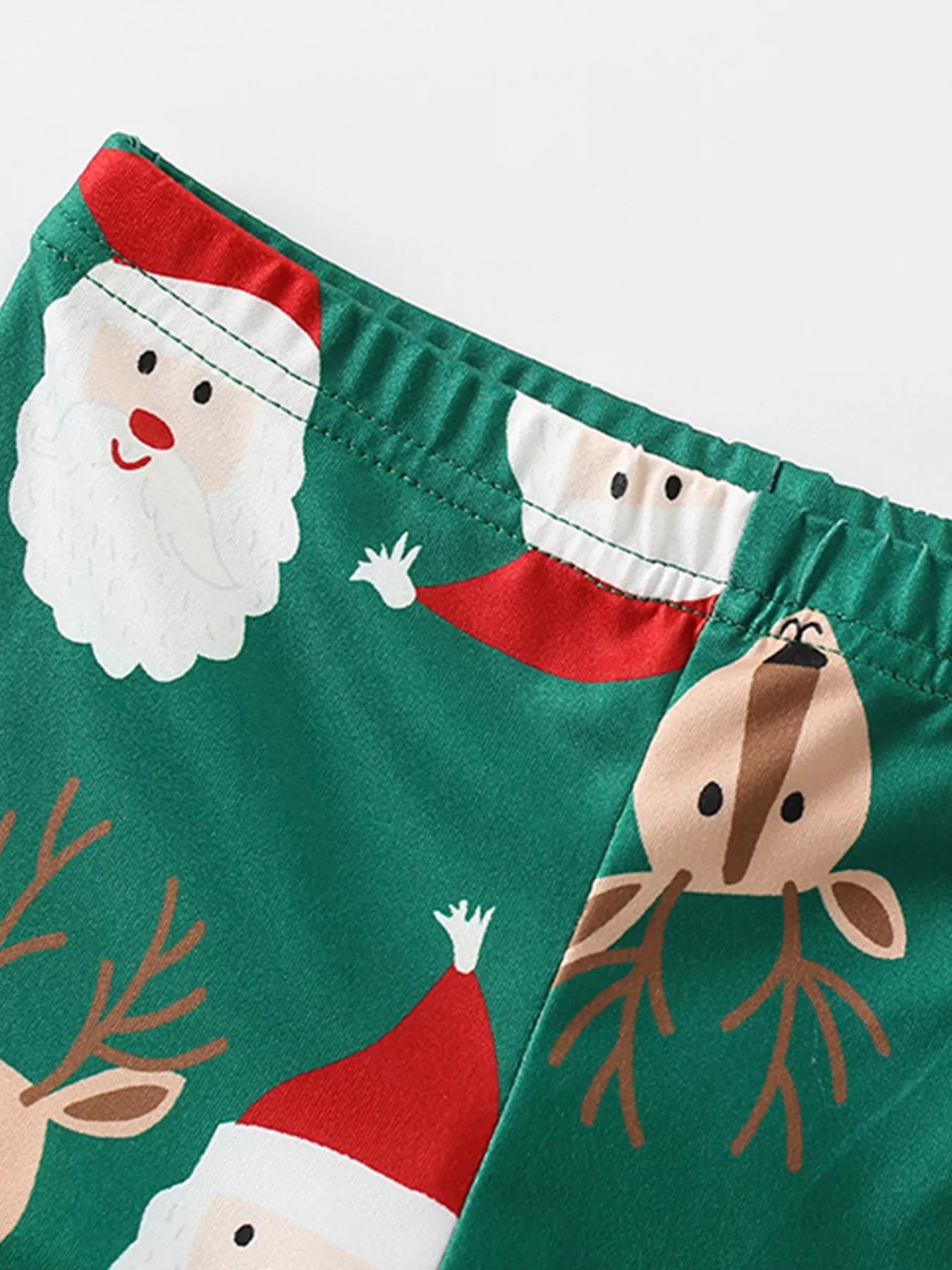 Children's Reindeer & Santa Christmas Pajama Set