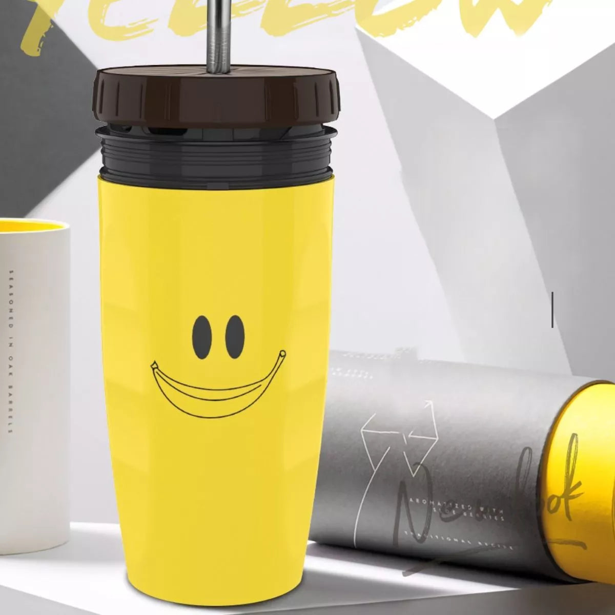 Christmas Cartoon Character Kettle with Straw