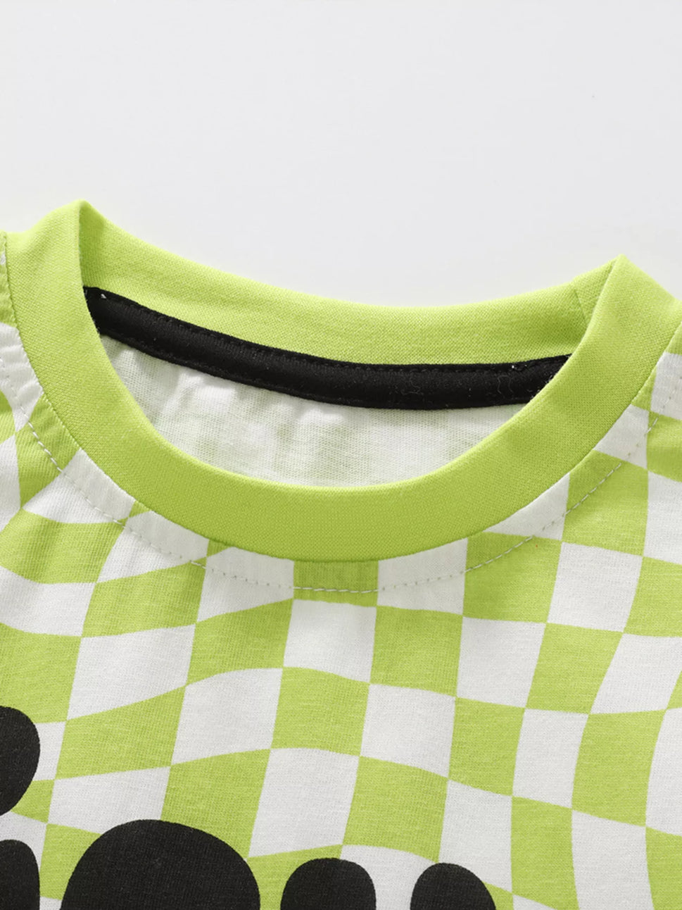 Children's Checkered Top and Pants Set