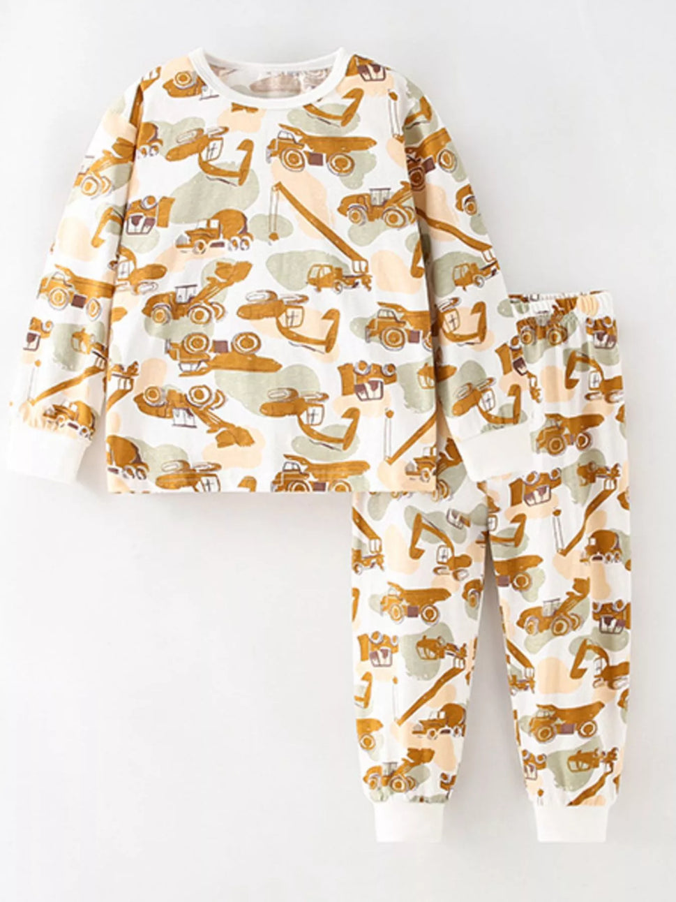 Children's Dinosaur Round Neck Top and Pants Set