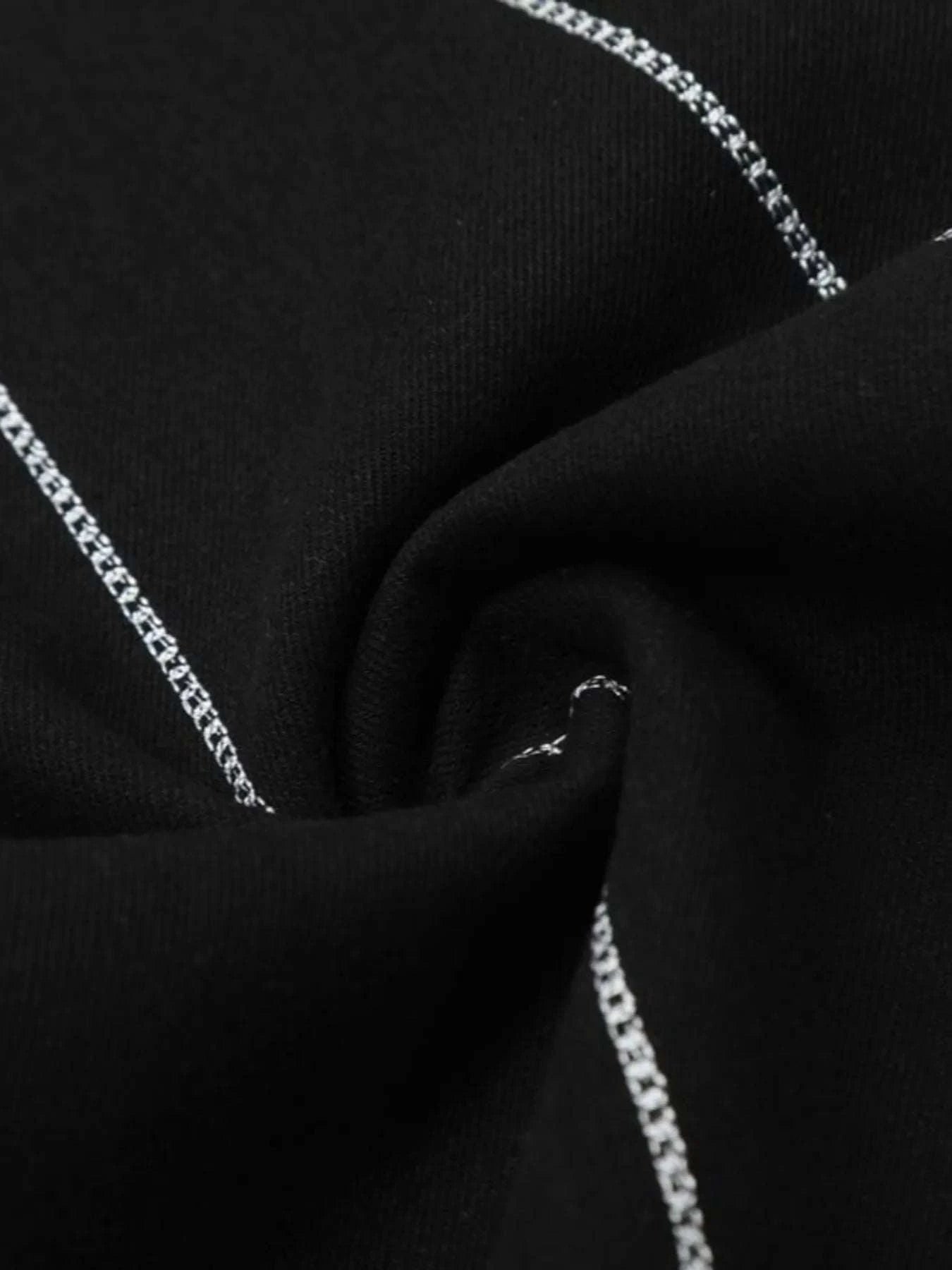 Men's Spider Web Embroidered Flared Jeans