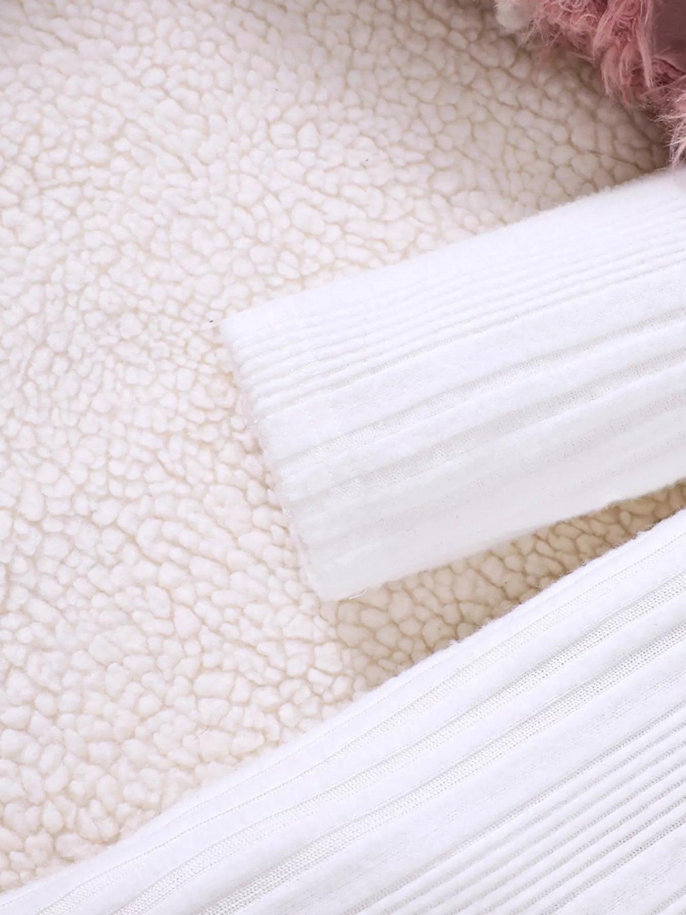 Children's Faux Fur Jacket & Ribbed Dress Set