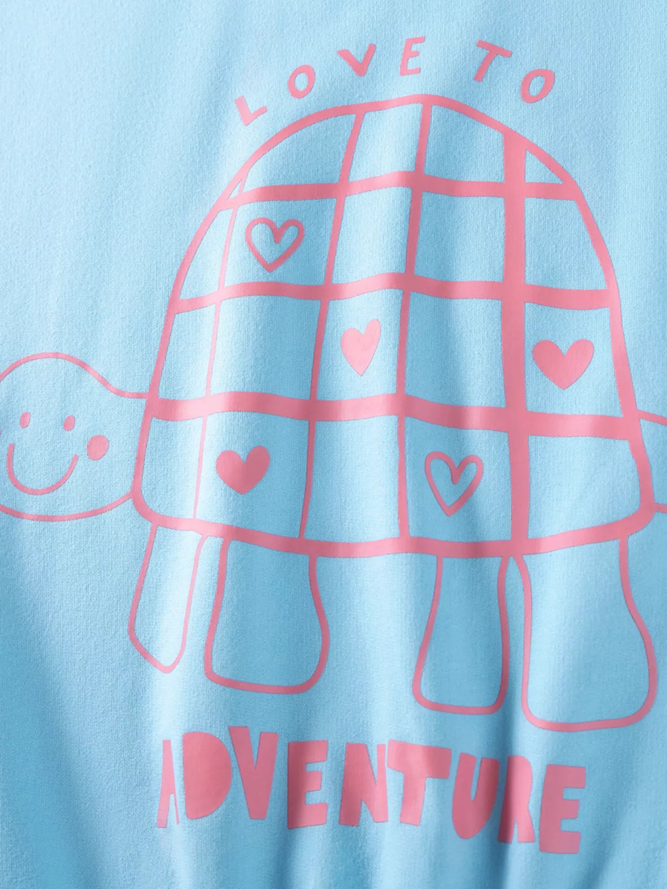 Children's Turtle Round Neck Top and Pants Set