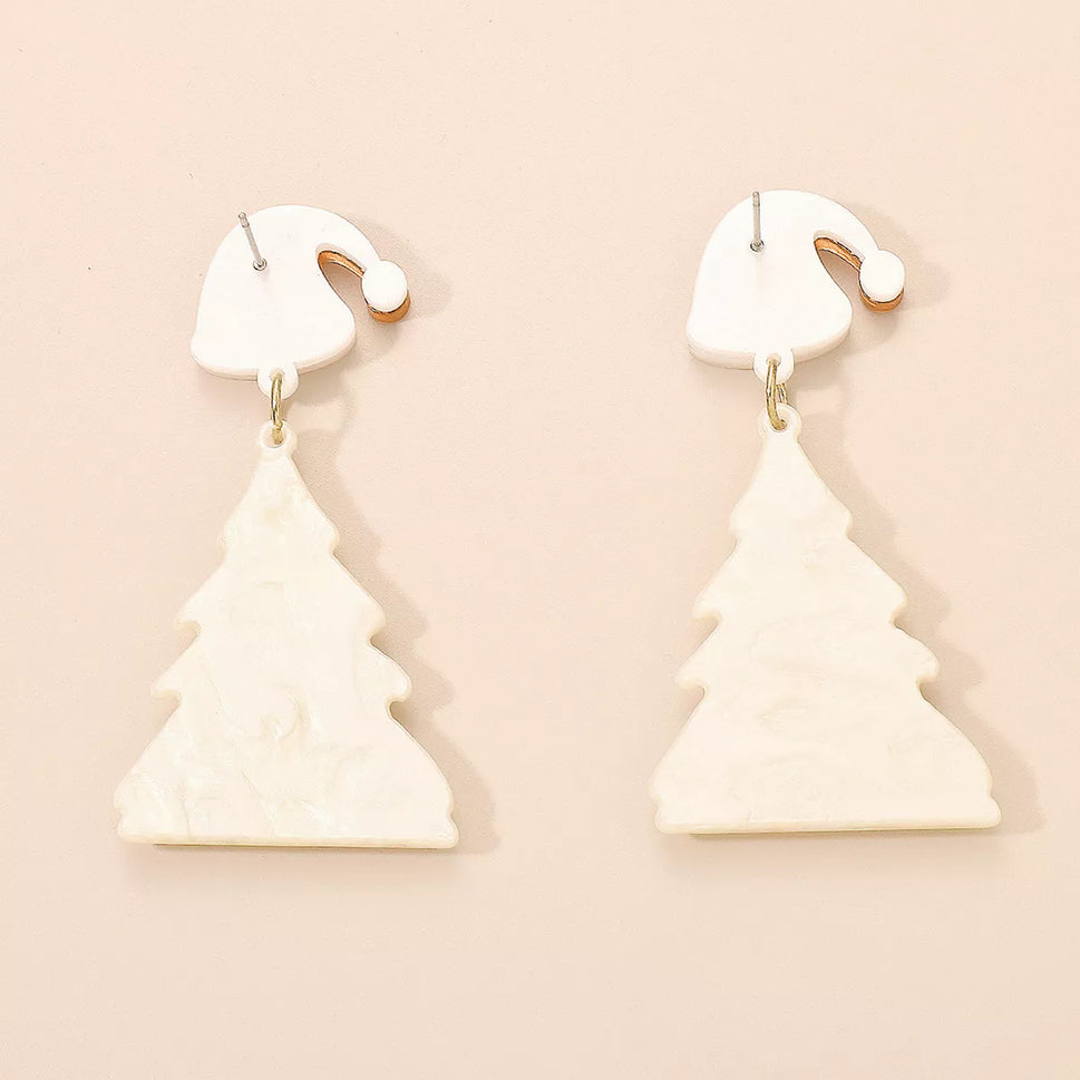 Christmas Tree Dangle Earrings