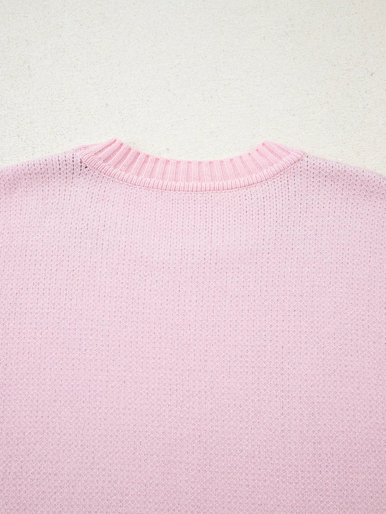 Christmas Ginger Bread Man Round Neck Casual Sweater