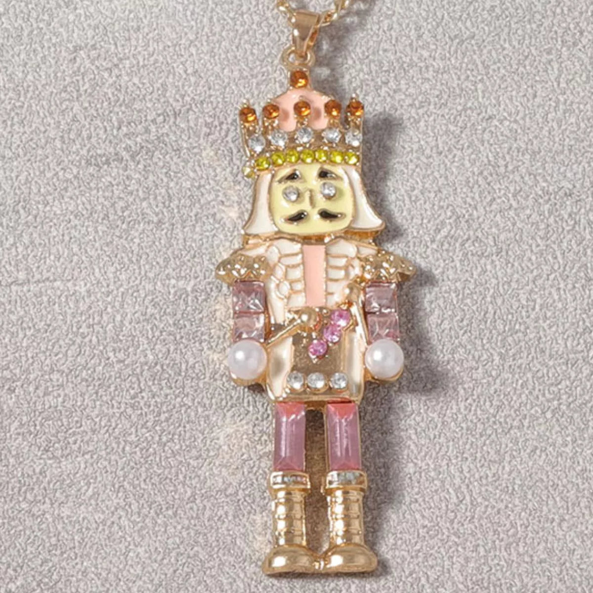 18K Gold-Plated Nutcracker Pendant Necklace
