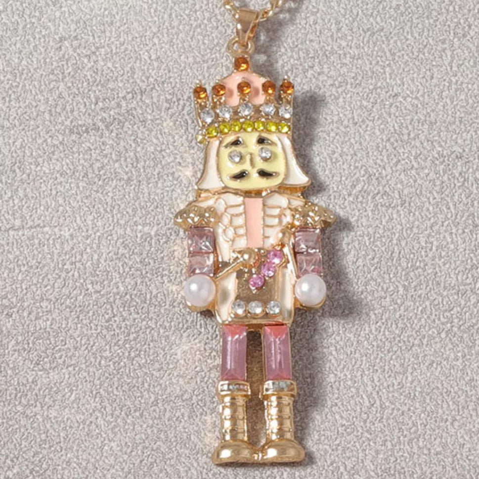 18K Gold-Plated Nutcracker Pendant Necklace