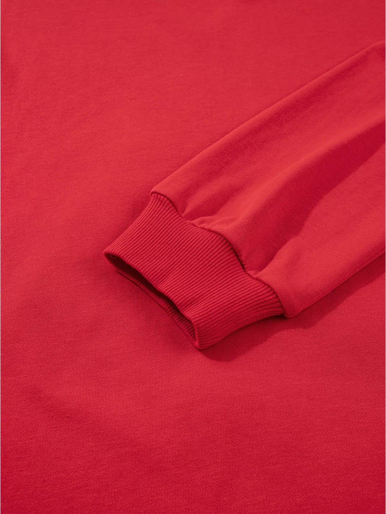 Plaid Frayed Double Christmas Tree Patched Drop Shoulder Sweatshirt