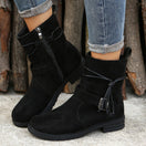 Switch Suede Side Zip Round Toe Boots 3 image