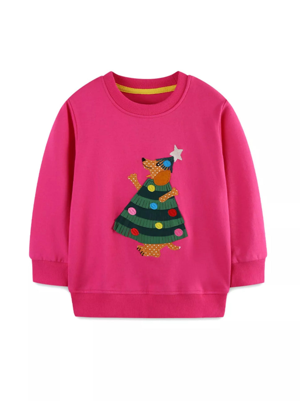 Children's Christmas Tree Applique Sweatshirt