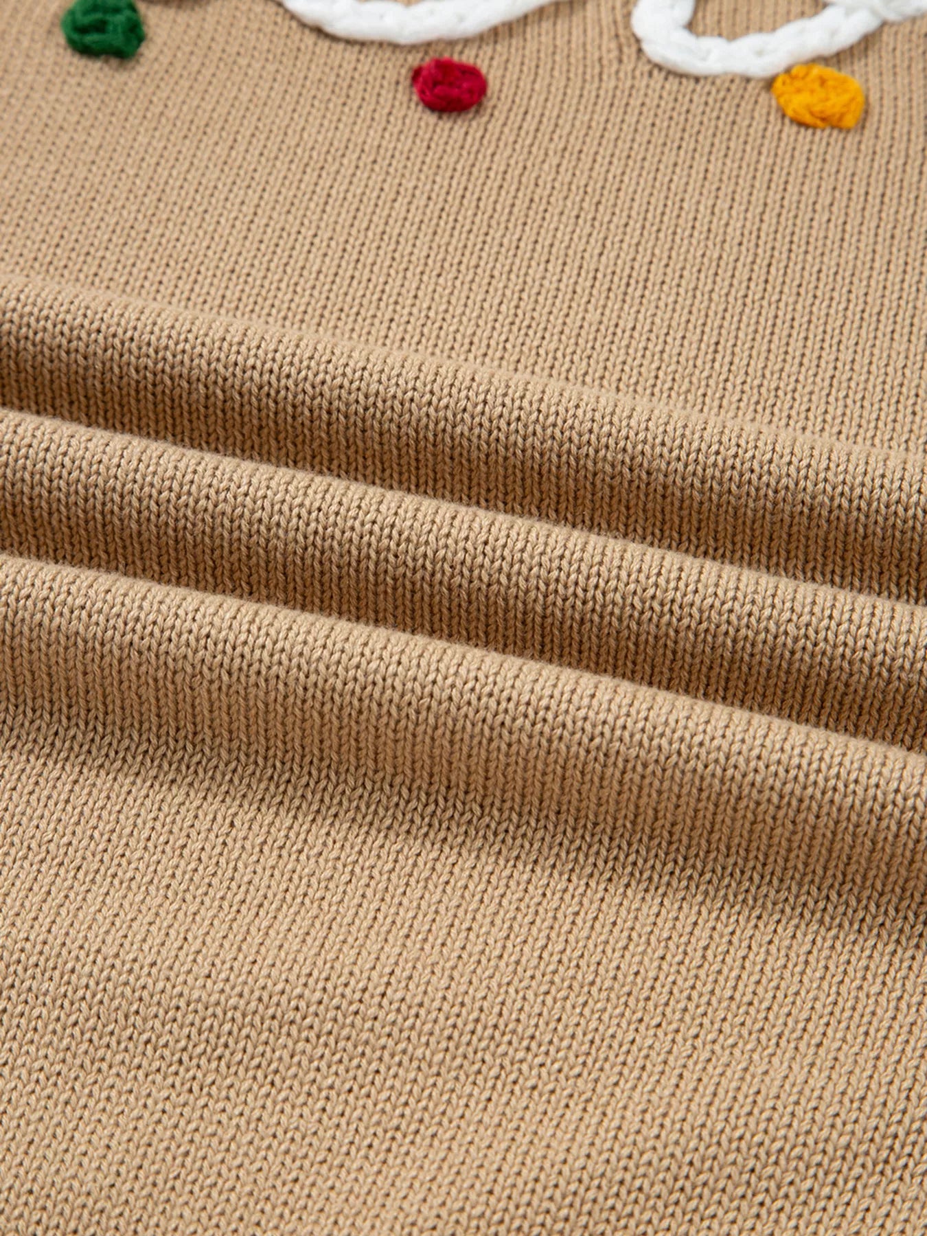 Merry Colorful Dot Detail Christmas Dolman Sweater