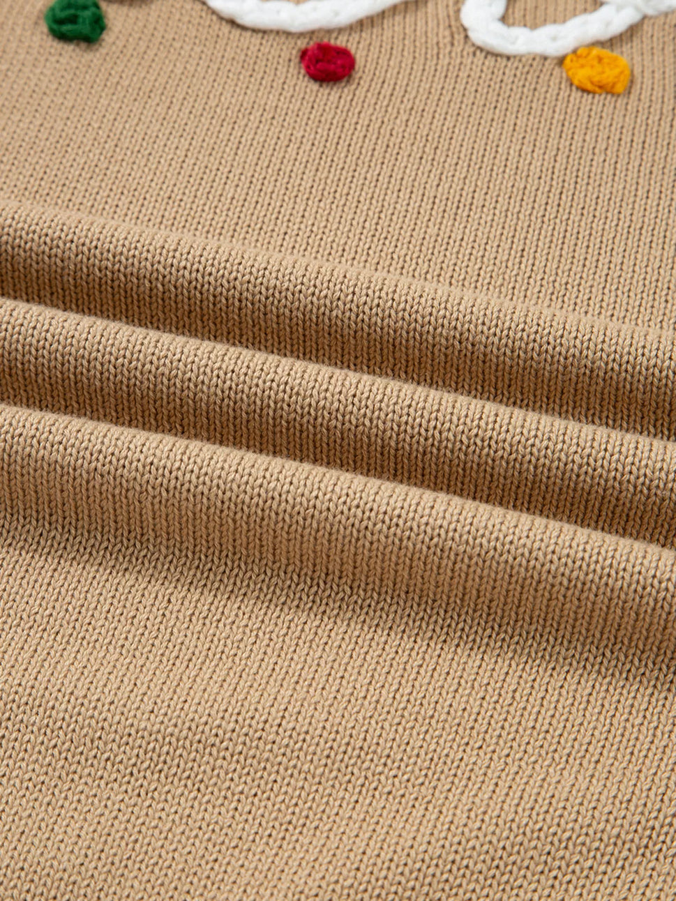 Merry Colorful Dot Detail Christmas Dolman Sweater