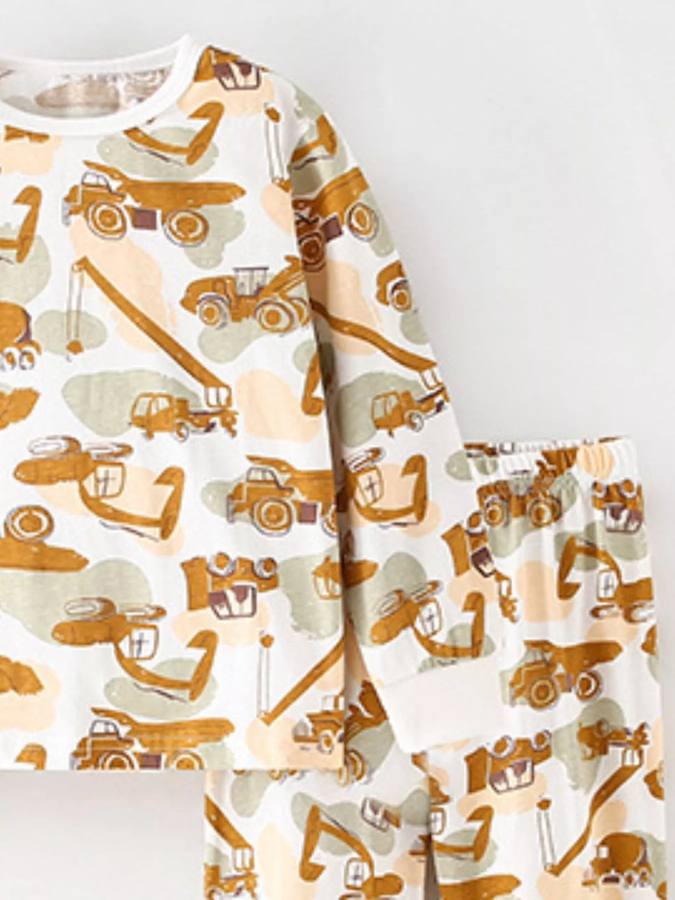 Children's Dinosaur Round Neck Top and Pants Set