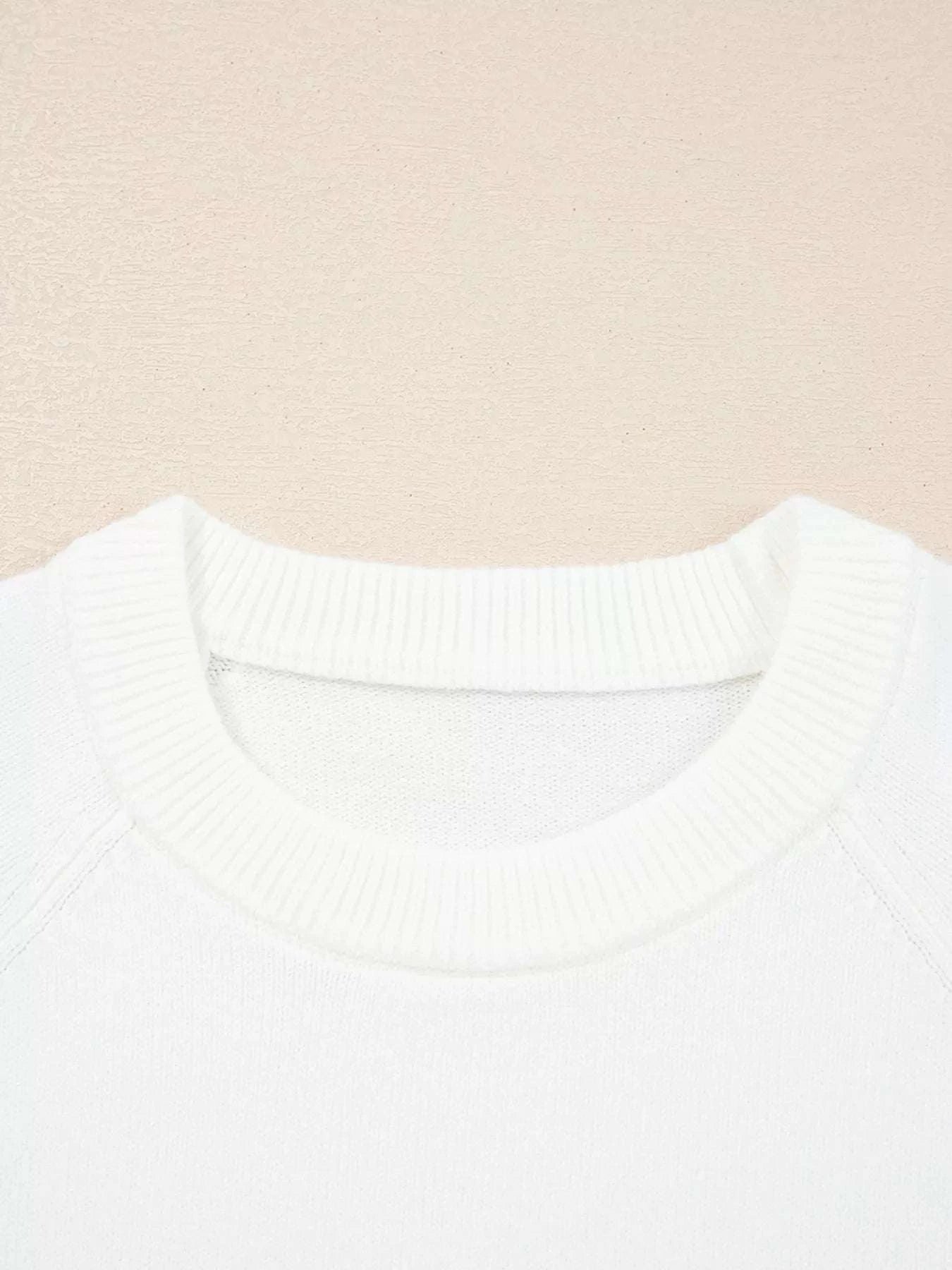 MERRY Letter Pattern Christmas Raglan Sleeve Sweater