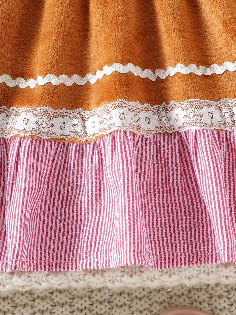 Children's Christmas Lace Detail Dress