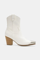 Switch Faux Leather Block Heel Boots with Side Zippers 3 image