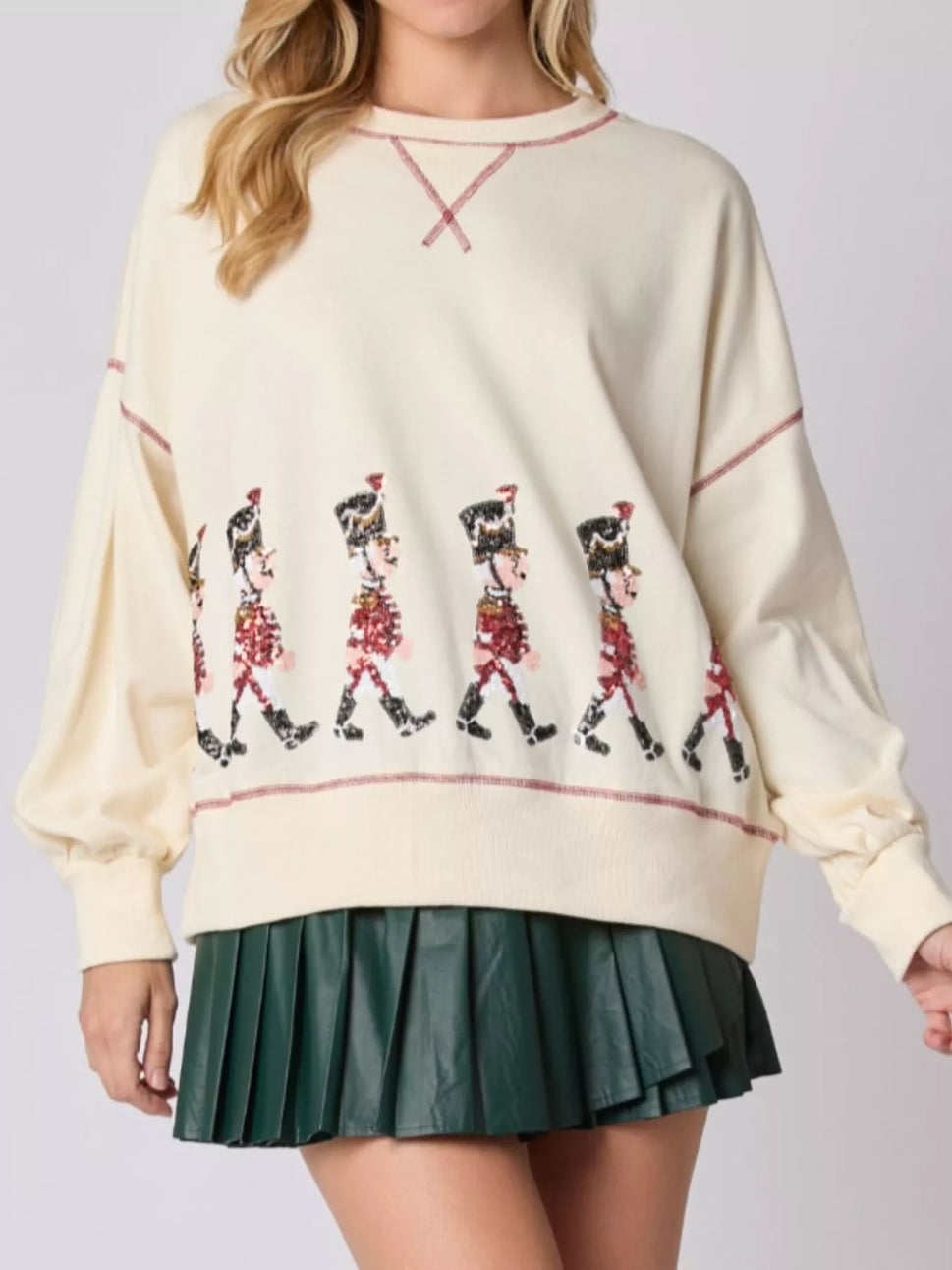 Christmas Marching Band Sequin Sweatshirt