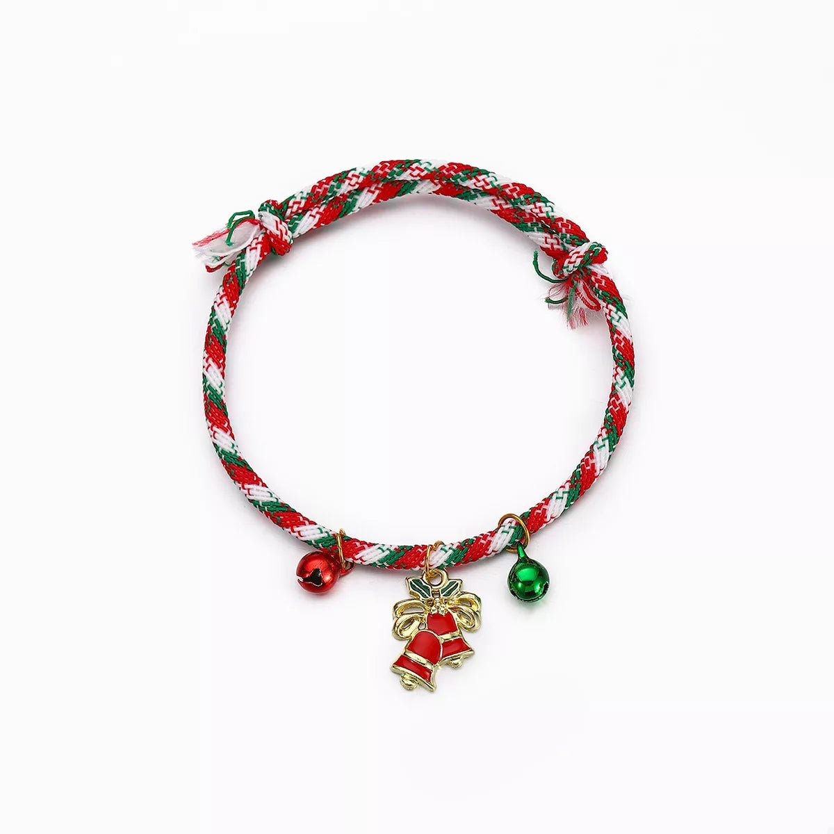 Christmas Charm Braided Rope Bracelet