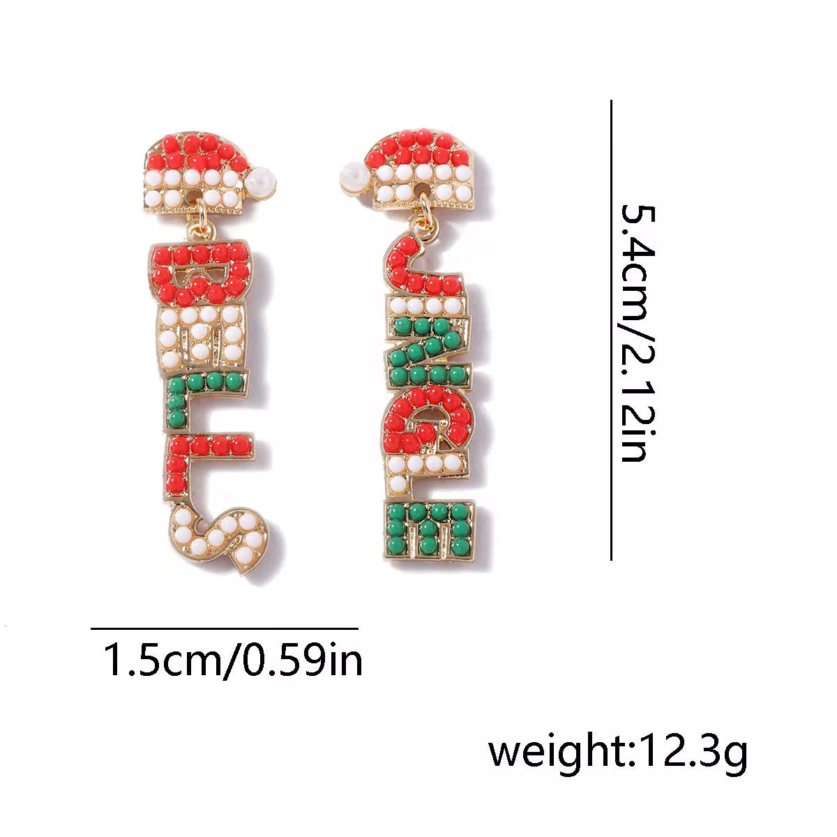 Christmas Jingle Bells Drop Earrings