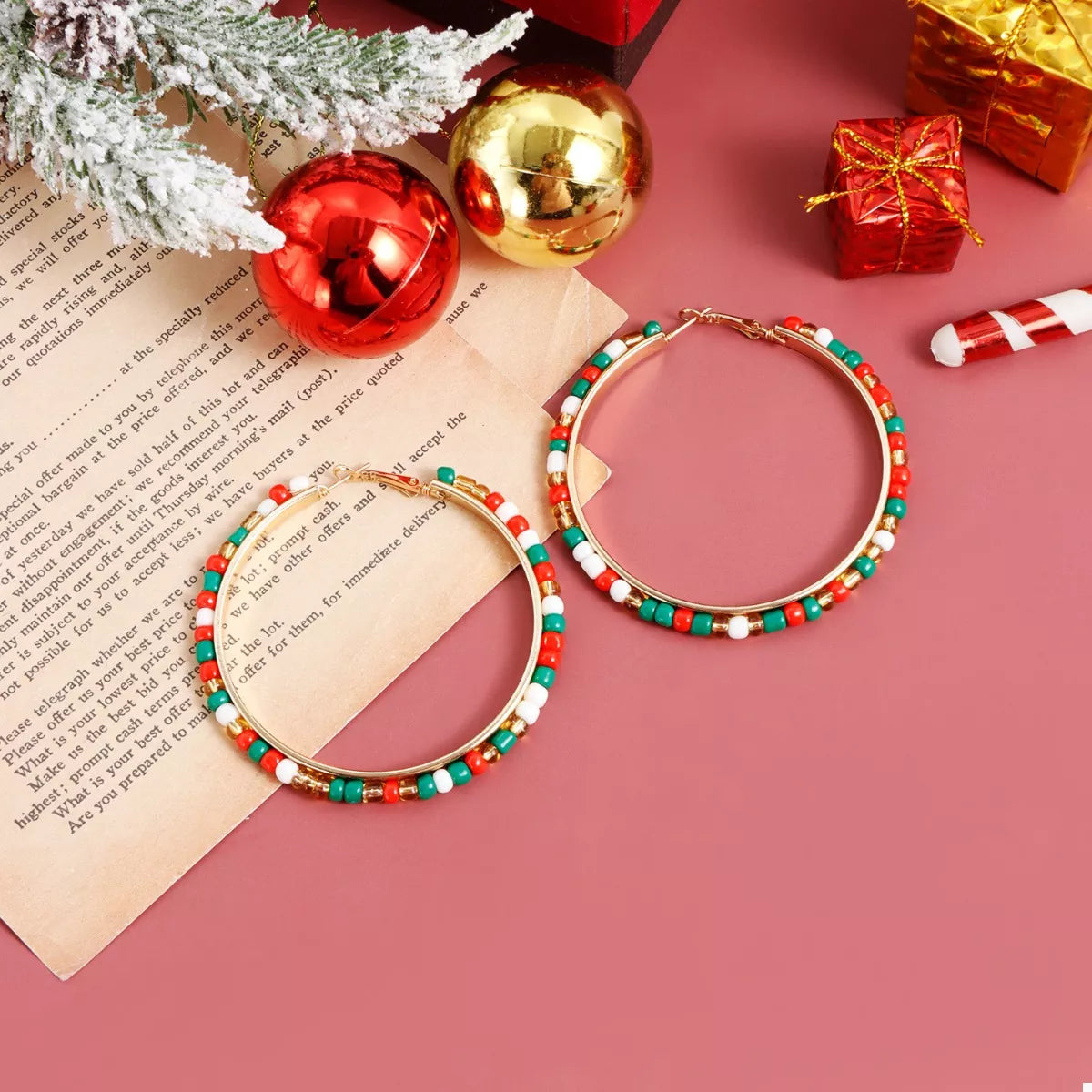 18K Gold-Plated Hoop Earrings