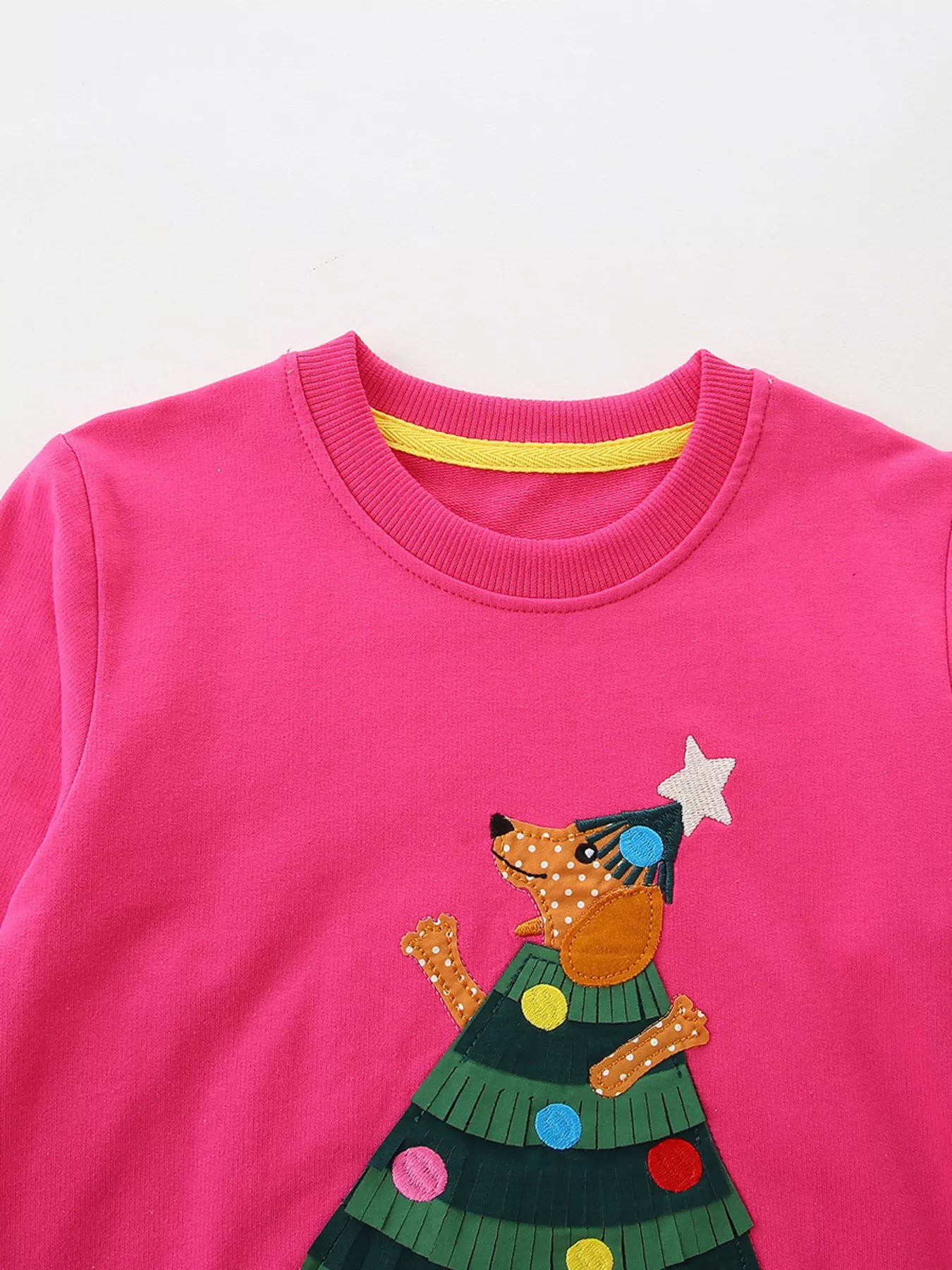 Children's Christmas Tree Applique Sweatshirt