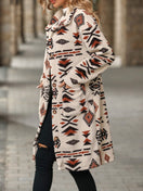 Switch Geometric Pocketed Dropped Shoulder Coat 3 image