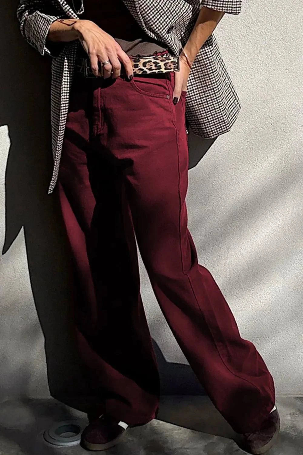 Wide Leg High Waist Fashion Jeans
