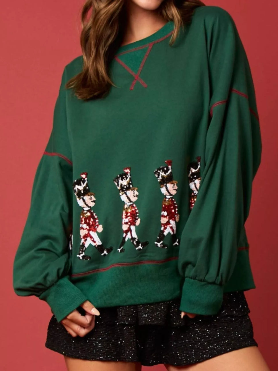 Christmas Marching Band Sequin Sweatshirt