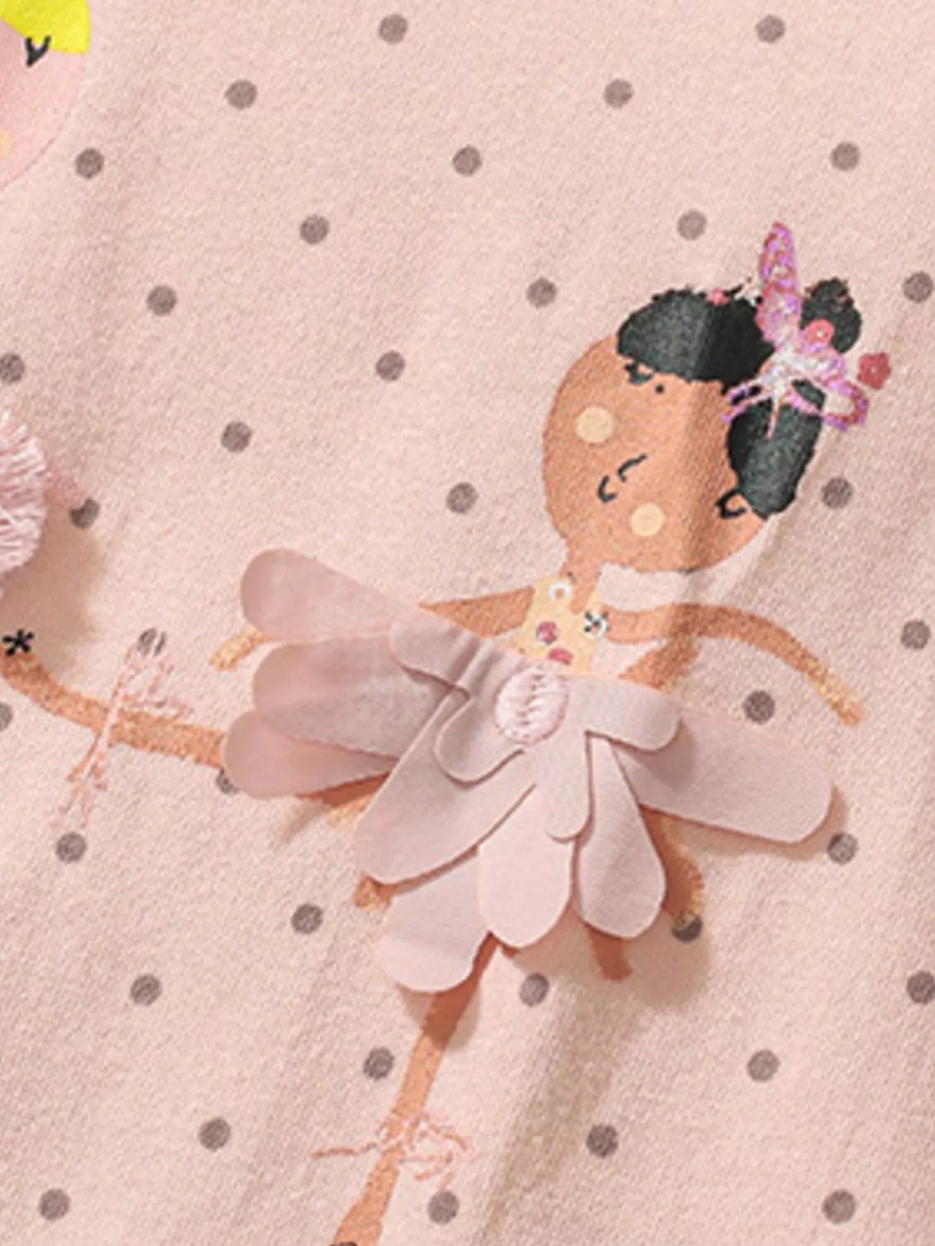 Children's Ballerina Round Neck Top and Pants Set