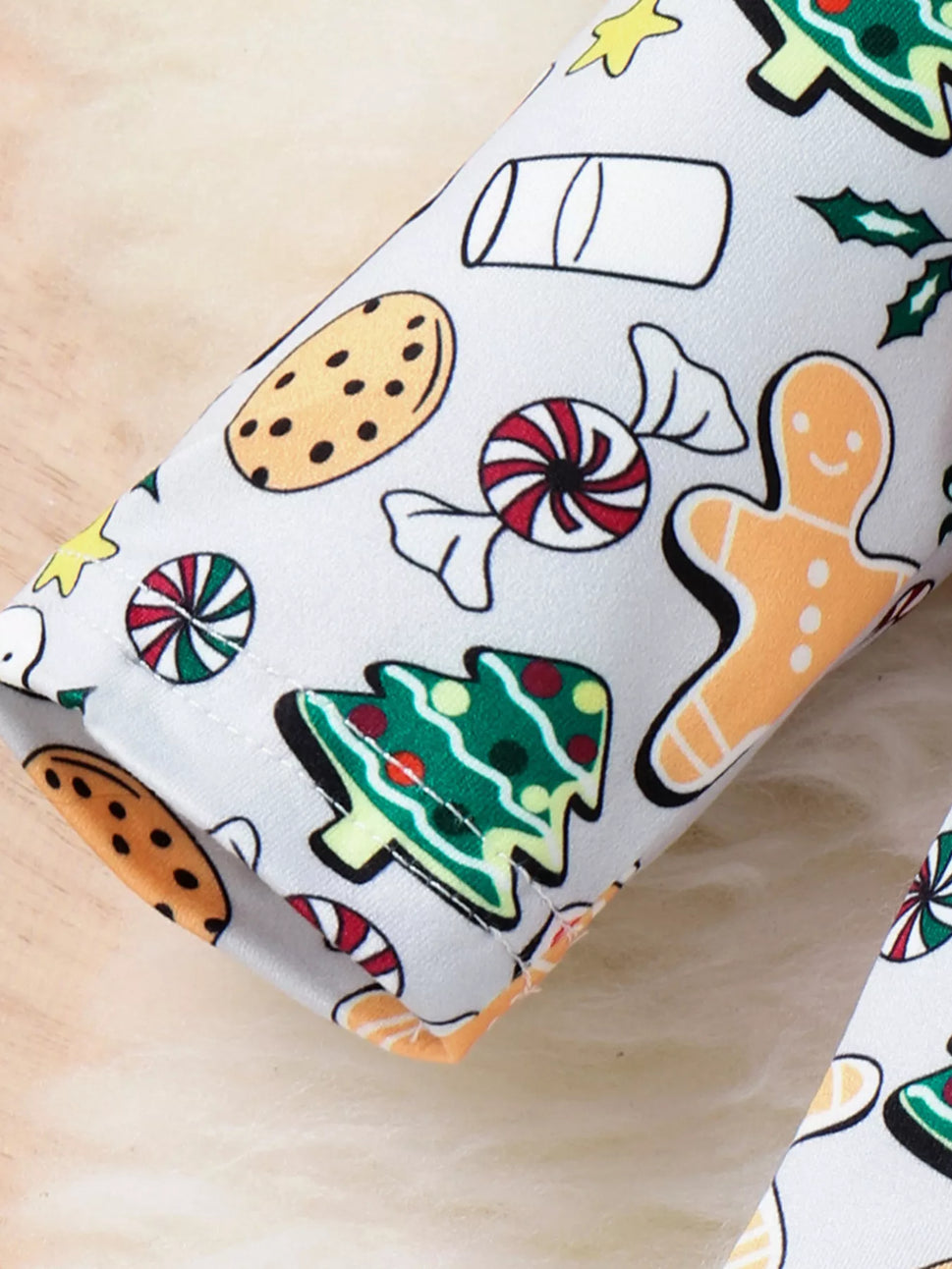 Children's Christmas Print Top and Pants Set