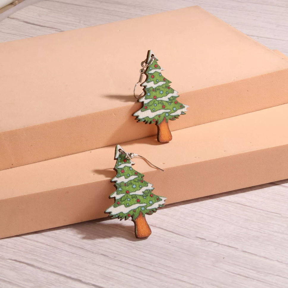 Christmas-Themed Dangle Earrings